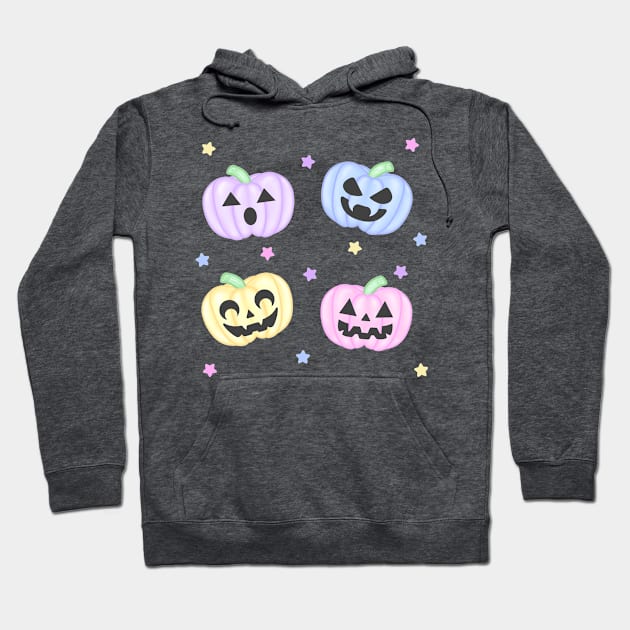 Pastel Pumpkins Hoodie by Luna-Cooper